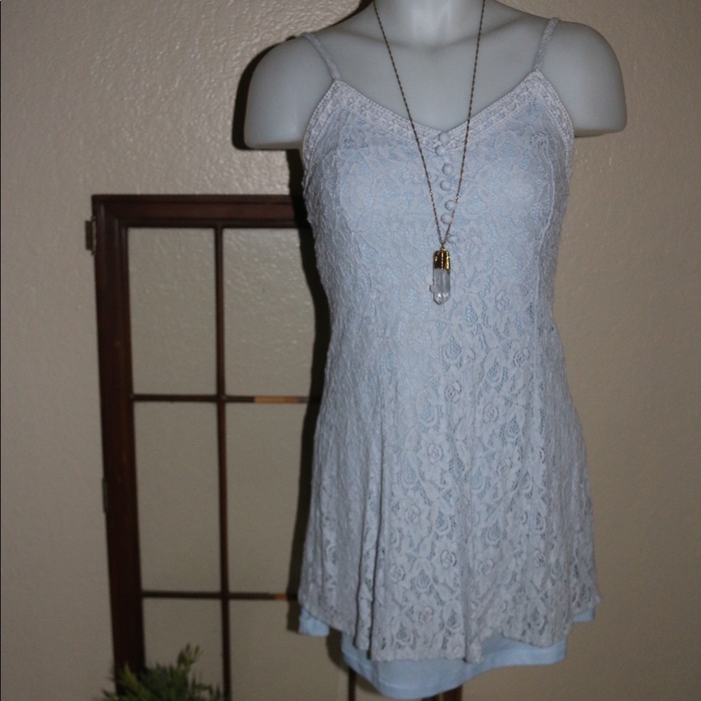 Light blue lace dress